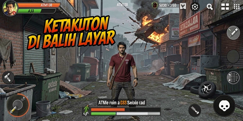 Screenshot menampilkan suasana mencekam dari gameplay ATM138.