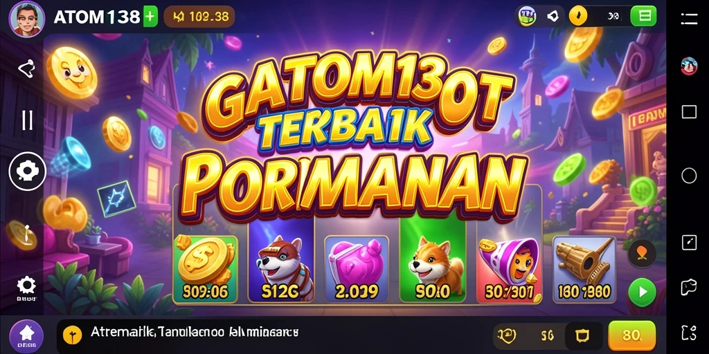 Screenshot gameplay ATOM138 yang menampilkan keseruan bermain slot.