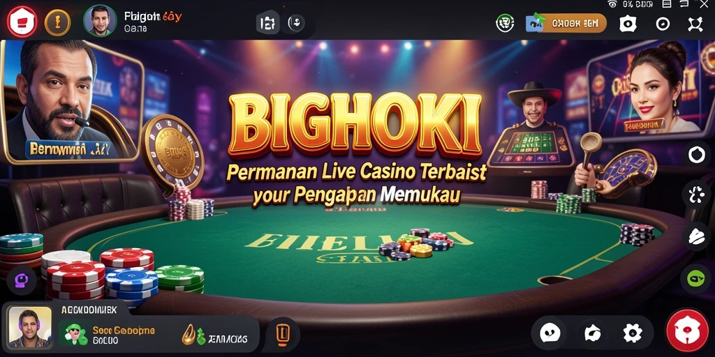 Tampilan gameplay langsung di BIGHOKI yang memukau dan interaktif.