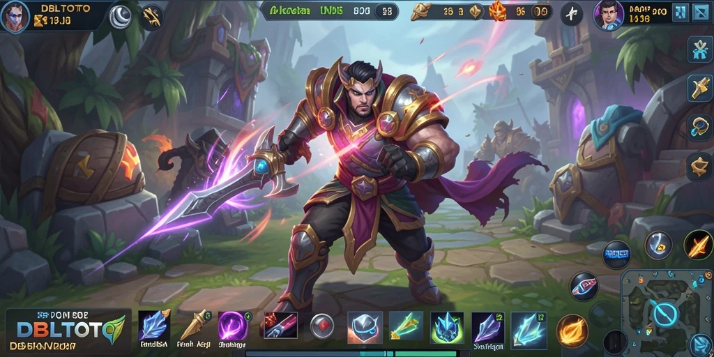 Tampilan gameplay MOBA yang menarik dalam DBLTOTO.