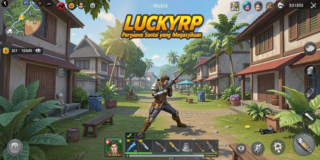 Tampilan gameplay LUCKYRP yang menarik dan menyenangkan.