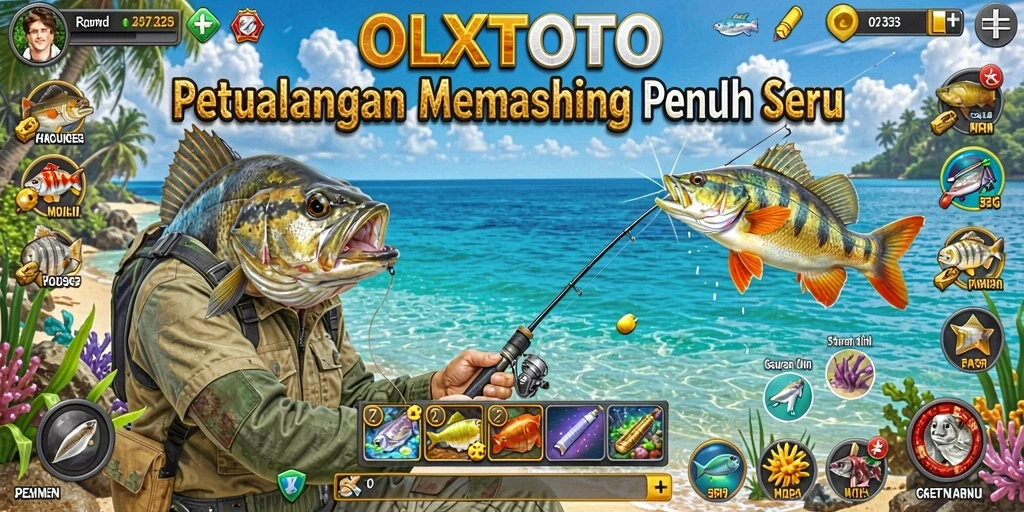 Tampilan gameplay OLXTOTO yang menakjubkan dan menarik di dunia memancing.
