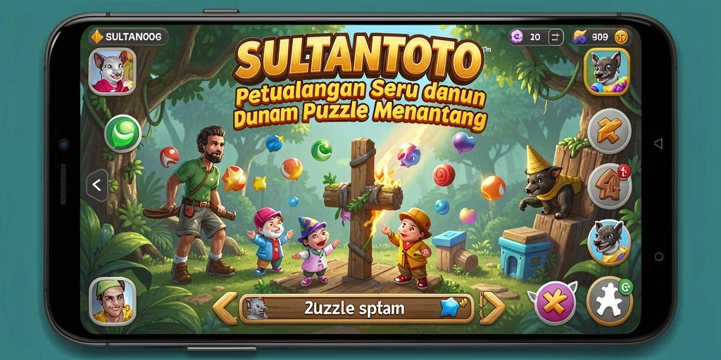 Screenshot game SULTANTOTO menampilkan gameplay Puzzle yang menantang.