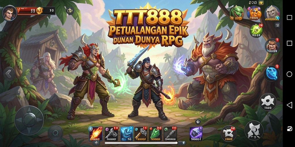 Tampilan gameplay RPG yang memukau dan penuh aksi.