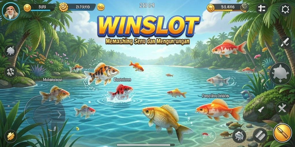 Gameplay seru dalam WINSLOT saat menyusuri lautan dengan pancing.